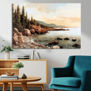 Serene Coastal View of Acadia National Park Wall Art -