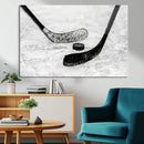 Winter Ice Hockey Sport Canvas Wall Art Print - Hockey Wall by MyGreatCanvas | Canvas Wall Art Prints | Photo Prints & Wall Decor