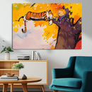 Calvin and Hobbes Tree Scene Canvas Print | 3 Panel Large by MyGreatCanvas | Canvas Wall Art Prints | Photo Prints & Wall Decor