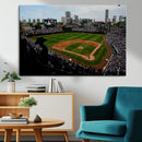 Chicago Cubs Baseball Team Print - Wrigley Field Stadium
