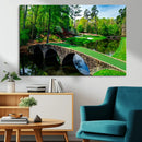 Augusta National Golf Club Wall Art - Panoramic Bridge & by MyGreatCanvas | Canvas Wall Art Prints | Photo Prints & Wall Decor