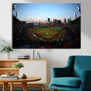 PNC Park Evening Game Triple Canvas Wall Art - Pittsburgh