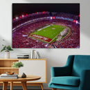 Bryant-Denny Stadium Night Game Triple Canvas Wall Art - by MyGreatCanvas | Canvas Wall Art Prints | Photo Prints & Wall Decor