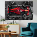 Ferrari Pit Stop Canvas Wall Art – Precision and Speed