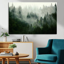Misty Forest Wall Art – Tranquil Green Woodland Canvas by MyGreatCanvas | Canvas Wall Art Prints | Photo Prints & Wall Decor