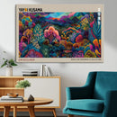 Framed Japanese 1986 Wall Art Print, Yayoi Kusama 1986 Wall