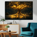 Golden Tree of Life Canvas Wall Art Print - Majestic Glowing by MyGreatCanvas | Canvas Wall Art Prints | Photo Prints & Wall Decor