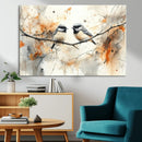 Abstract Watercolor Chickadee Bird Canvas Wall Art Print - by MyGreatCanvas | Canvas Wall Art Prints | Photo Prints & Wall Decor