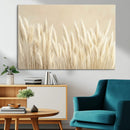 Grass Wall Art Print - Elegant Neutral Decor for Living