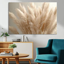 Pampas Grass Canvas Wall Art - Elegant Neutral Decor for