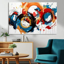 Abstract Wall Art, Rings Wall Art Canvas Print