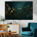 Framed Wildflower Field Wall Art, Framed Vintage Botanical