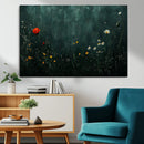 Wildflower Field Framed Wall Art, Vintage Botanical