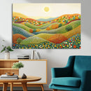 YAYOI KUSAMA Wall Art - Colorful Dot Art Landscape Canvas,