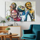 Shai Yossef Style Canvas Art - Joyful African Black Kids