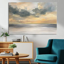 Modern Coastal Artwork with Vibrant Abstract Ocean Waves