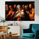 Religious Canvas Wall Art Print - Madonna and Child with