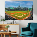 Wrigley Field Chicago Cubs Panoramic Canvas Print –