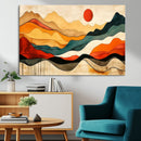 Mid Century Wall Art Print  - Abstract Woodland Print -