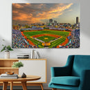 Chicago Wrigley Field Wall Art Canvas Print – Iconic
