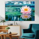 Lotus Flower Wall Art Canvas Print, Water Lily Large Wall