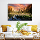 Yosemite Valley Wall Art Canvas Print – El Capitan Sunset