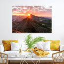 Mountain Sunrise Wall Art Canvas Print – Alpine Ridge by MyGreatCanvas | Canvas Wall Art Prints | Photo Prints & Wall Decor