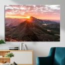 Mountain Sunrise Wall Art – Framed Alpine Ridge Canvas by MyGreatCanvas | Canvas Wall Art Prints | Photo Prints & Wall Decor