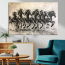 Running Horses Wall Art Canvas Print – Framed Monochrome by MyGreatCanvas | Canvas Wall Art Prints | Photo Prints & Wall Decor