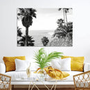 Palm Trees Wall Art Canvas Print – Framed Coastal Ocean