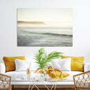 Coastal Cliffs Wall Art Canvas Print – Misty Ocean Seascape