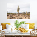 Saguaro Cactus Wall Art Canvas Print – Framed Desert