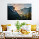 Yosemite Valley Wall Art Canvas Print – Framed Mountain