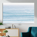 Ocean Wave Surfer Wall Art – Framed Minimal Seascape Canvas by MyGreatCanvas | Canvas Wall Art Prints | Photo Prints & Wall Decor