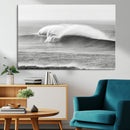 Monochrome Seascape Wall Art Canvas Print – Framed Surf Wave by MyGreatCanvas | Canvas Wall Art Prints | Photo Prints & Wall Decor