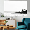 Surfer Cliffs Wall Art Canvas Print – Framed Black White by MyGreatCanvas | Canvas Wall Art Prints | Photo Prints & Wall Decor