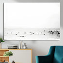 Monochrome Swimming Wall Art Canvas Print – Framed Ocean by MyGreatCanvas | Canvas Wall Art Prints | Photo Prints & Wall Decor