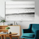 Black White Ocean Wall Art Canvas Print – Framed Coastal by MyGreatCanvas | Canvas Wall Art Prints | Photo Prints & Wall Decor
