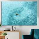 Fish Swarm Wall Art Canvas Print – Framed Aerial Shark and by MyGreatCanvas | Canvas Wall Art Prints | Photo Prints & Wall Decor