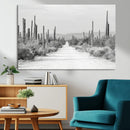 Winter Wall Art Canvas Print – Framed Cactus Path Art by MyGreatCanvas | Canvas Wall Art Prints | Photo Prints & Wall Decor