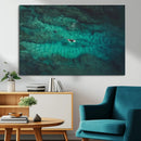 Ocean Surf Wall Art Canvas Print – Framed Vibrant Blue by MyGreatCanvas | Canvas Wall Art Prints | Photo Prints & Wall Decor