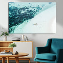 Minimal Beach Wall Art – Framed Ocean Swimming Canvas by MyGreatCanvas | Canvas Wall Art Prints | Photo Prints & Wall Decor
