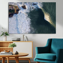 Ocean Wave Wall Art – Aerial Coastal View Canvas Artwork, by MyGreatCanvas | Canvas Wall Art Prints | Photo Prints & Wall Decor