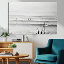 Surfer Silhouette Wall Art Canvas Print – Framed Calm Ocean by MyGreatCanvas | Canvas Wall Art Prints | Photo Prints & Wall Decor