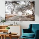 Cypress Tunnel Wall Art Canvas Print – Framed Misty Road Art by MyGreatCanvas | Canvas Wall Art Prints | Photo Prints & Wall Decor