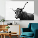 Texas Longhorn Wall Art Canvas Print – Framed Western Cow by MyGreatCanvas | Canvas Wall Art Prints | Photo Prints & Wall Decor