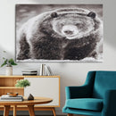Grizzly Bear Wall Art Canvas Print – Framed Rustic Lodge Art by MyGreatCanvas | Canvas Wall Art Prints | Photo Prints & Wall Decor
