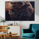 Bison Wall Art Canvas Print – Framed Western Decor Art by MyGreatCanvas | Canvas Wall Art Prints | Photo Prints & Wall Decor