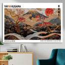 Modern Japanese Wall Art Canvas Print – Framed Abstract