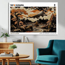 Modern Japanese Wall Art Canvas Print – Framed Abstract